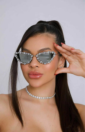 ÓCULOS GATINHO PEDRAS DE STRASS 001