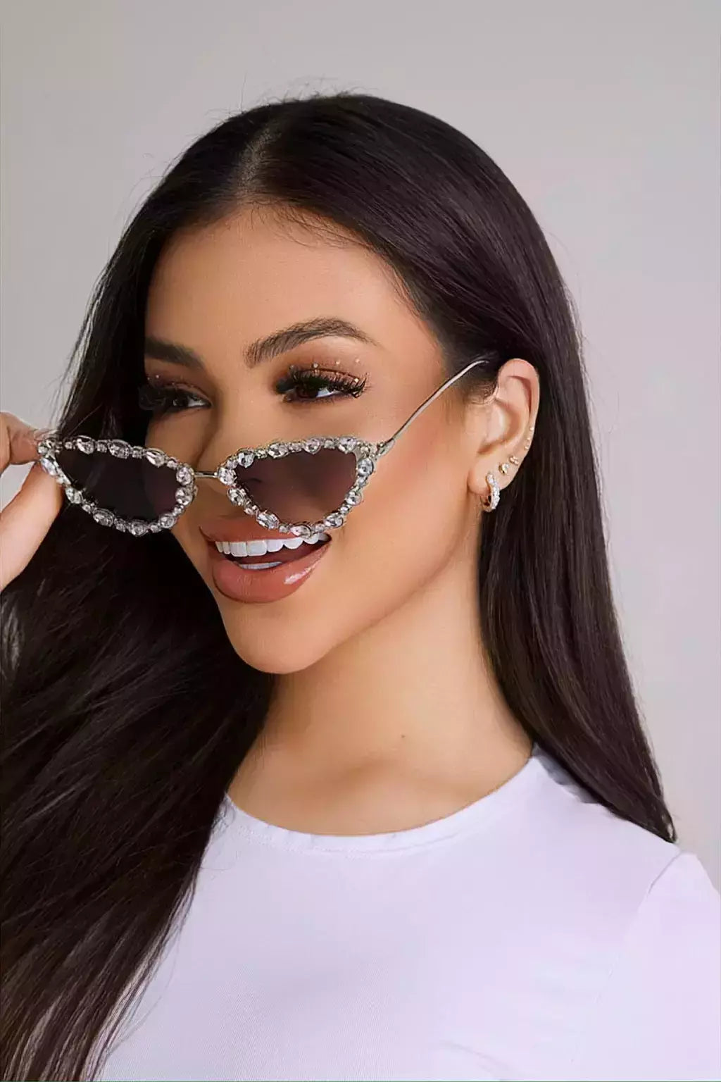 ÓCULOS GATINHO PEDRAS DE STRASS 001